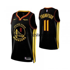 Maglia NBA Golden State Warriors Klay Thompson 11 Nike 2023-2024 Nero Swingman - Uomo